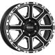 Dotz Kalahari dark Black/polished 8x17 6x139,7 ET20 CB106,0 Flat 1150 kg OKASDBP20