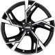 Fondmetal Atena Glossy Black Machined 9x20 5x112 ET33 CB66,6 R13 1050 kg RF09376