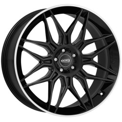Dotz LongBeach dark Black/polished lip 9,5x21 5x112 ET31 CB66,6 R14 1045 kg OLO1N8BL31E