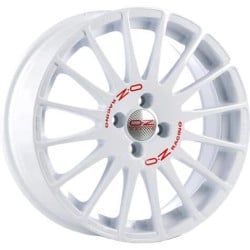 OZ Racing Superturismo WRC Race White Red Lettering 7x16 4x100 ET37 CB68,0 60 615 kg W01895200W33