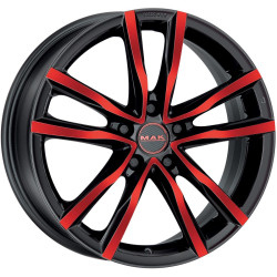 MAK Milano Black And Red 7x18 5x114.3 ET40 CB76,0 60 725 kg F7080MIBR40FF