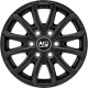 MSW 48 Van 6 Holes Matt Black 6,5x16 6x125 ET68 CB74,1 60 1350 kg W19341002T53