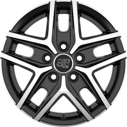 MSW 40 Van Gloss Black Full Polished 6,5x16 5x160 ET55 CB65,1 60 1300 kg W19362009T56