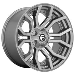 Fuel D713 Rage Platinum Brushed Gun Metal Tinted Clear 10x20 6x139.7 ET-18 CB106,0 (PCD2: 6x135) 60 1133 kg D71320009847