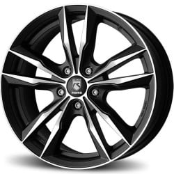 Reds Fast Matt Black polished 7,5x17 5x100 ET40 CB72,3 60 535 kg WFAE75740500E