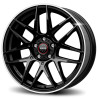 Momo Competizione Glossy Black Polished Lip 7,5x17 5x114.3 ET40 CB72,3 60 700 kg WCOW75740514E