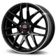 Momo Competizione Glossy Black Polished Lip 8x18 5x112 ET35 CB79,5 60 700 kg WCOW8083512SE