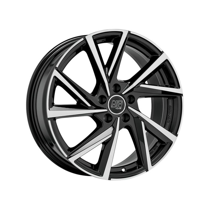 MSW 80-5 Gloss Black Full Polished 8x18 5x112 ET40 CB57,1 R13 690 kg W19388006T56