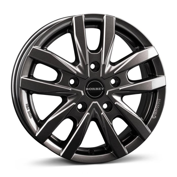 Borbet CW5 mistral anthracite glossy 6,5x16 5x130 ET66 CB89,1 60 1200 kg 497466