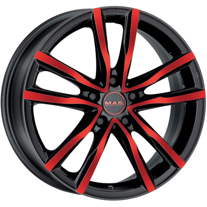 MAK Milano Black And Red 8x18 5x114.3 ET40 CB76,0 60 725 kg F8080MIBR40FF
