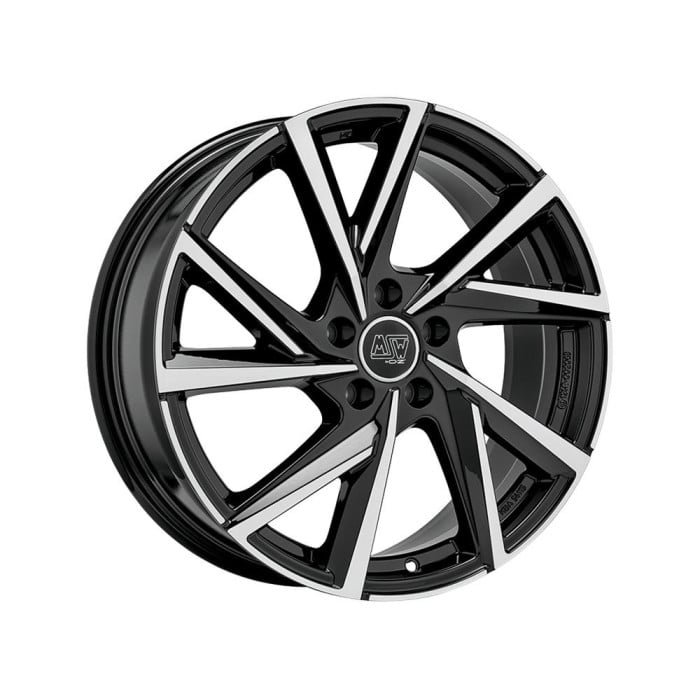 MSW 80-5 Gloss Black Full Polished 7,5x19 5x112 ET40 CB57,1 R13 750 kg W19380007T56