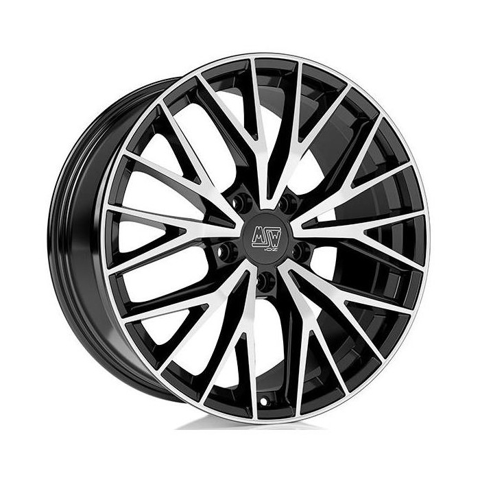 MSW 44 Gloss Black Full Polished 10x20 5x130 ET49 CB66,6 R14 950 kg W19418002T56