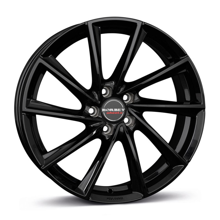Borbet VTX black glossy 8x18 5x108 ET45 CB72,6 60 670 kg 496482