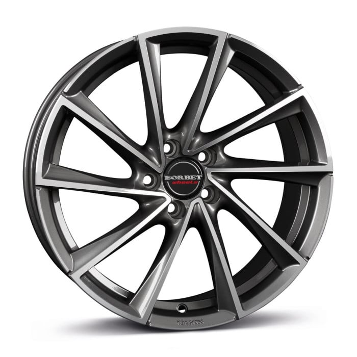 Borbet VTX Graphite Polished 8x18 5x108 ET45 CB72,6 60 670 kg 496484