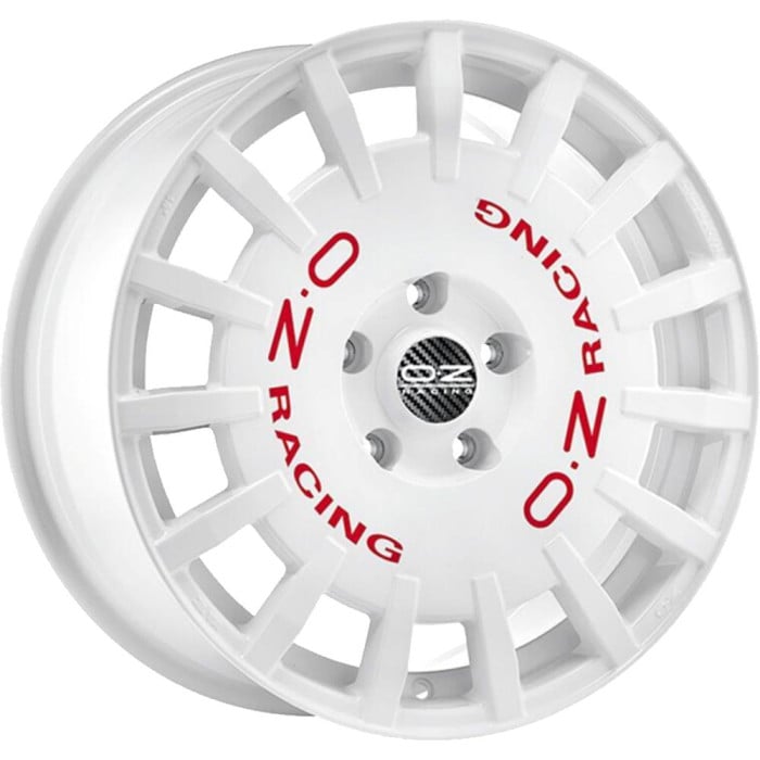OZ Racing Rally Racing Race White Red Lettering 8x17 5x112 ET35 CB75,0 R12 700 kg W01A3320433