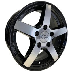 GG Trailer Black Polished 5,5x14 4x100 ET30 CB57,1 60 950 kg
