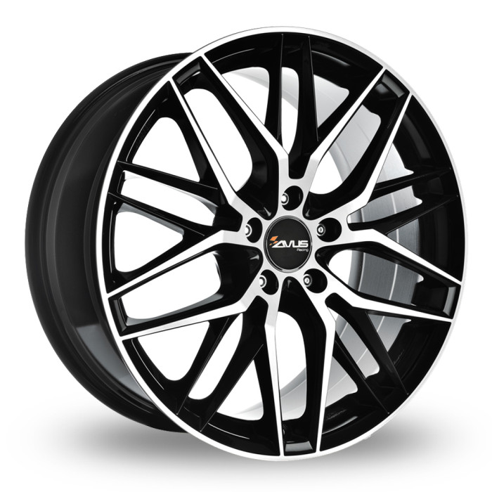 Avus AF19 Black Polished 8x18 5x120 ET45 CB72,6 60 775 kg