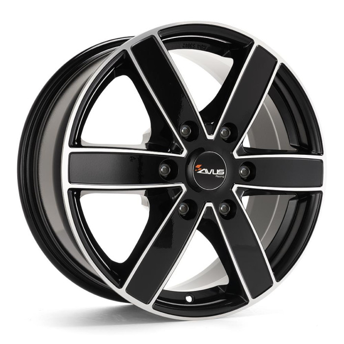 Avus AC-V61 Black Polished 6,5x16 6x125 ET68 CB74,1 60 1215 kg