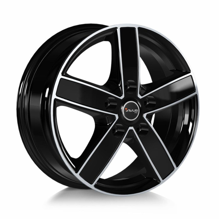 Avus AC-V51 Black Polished 6,5x16 5x114.3 ET50 CB66,1 60 1250 kg