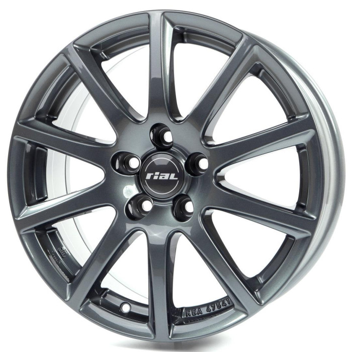 Rial Milano titanium 6,5x16 5x100 ET38 CB63,3 60 610 kg MI65638B32-5